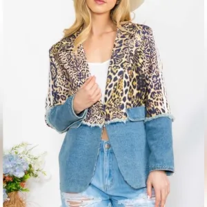 Fabulous Blazer with Denim and Print