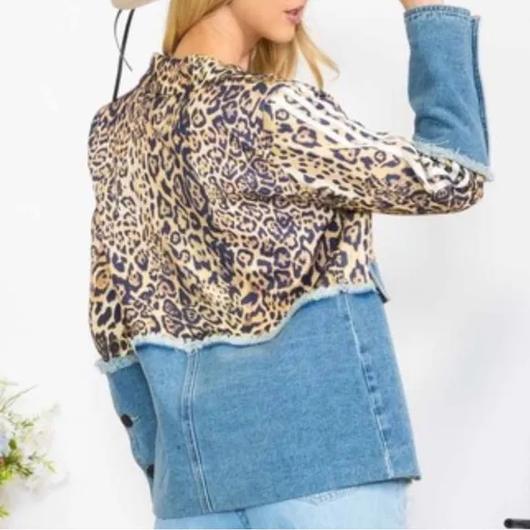 Fabulous Blazer with Denim and Print