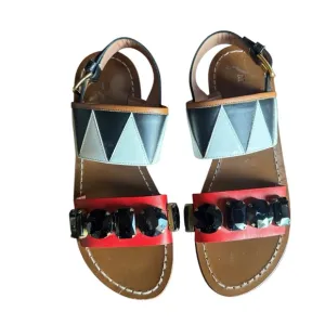 Fabulous Marni Jeweled leather Sandals