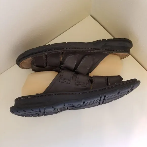 Faded Glory 12 Brown Vegan Fisherman Sandals LAKE Chunky 90s Y2K