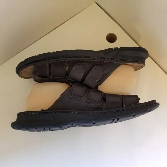 Faded Glory 12 Brown Vegan Fisherman Sandals LAKE Chunky 90s Y2K