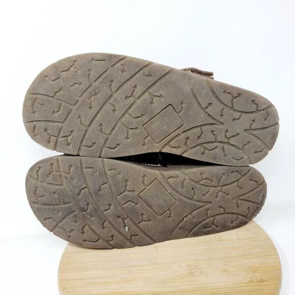 Faded Glory Platform Sandals Mens 9.5 Brown Straps Chunky Sole Retro Y2K 90s Vtg
