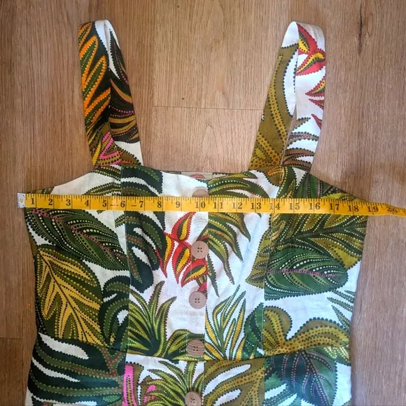 Farm Rio Spotted Leaf Utility Dress NWOT sz XL