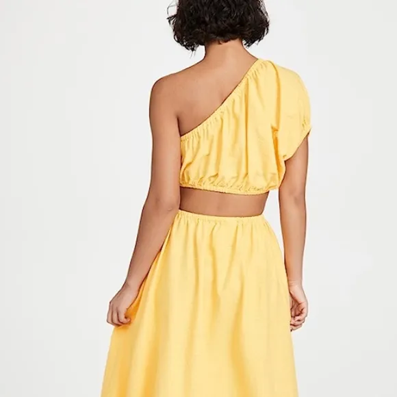 Farm Rio Yellow Open Waist Dress SZ S