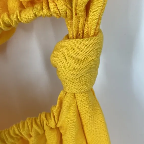 Farm Rio Yellow Open Waist Dress SZ S