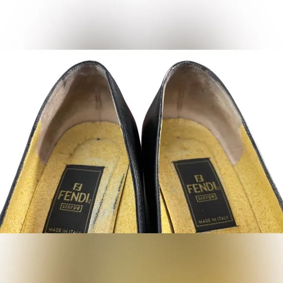 Fendi Zucca Logo Leather Loafers | Size 36.5 or 23.5 cm