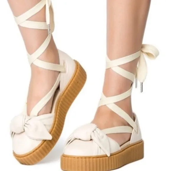 Fenty Puma by Rhianna leather lace up sandals