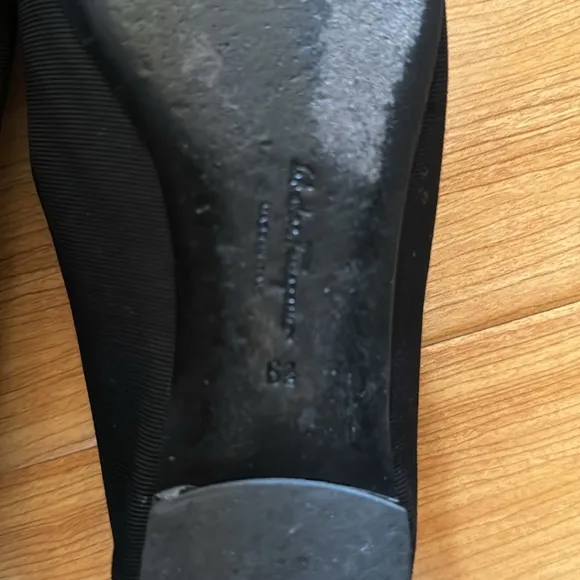 Ferragamo Black Varina Ballerina Flats