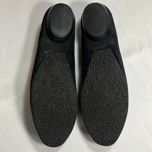 Ferragamo Reversible Gancini Buckle Moccasin Loafer Flats Wom 8.5 Black 16223