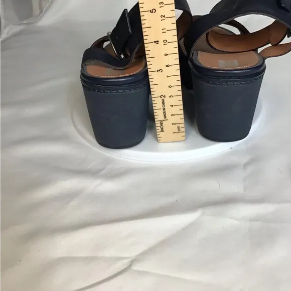 Fit Flop Women Chunky heel platform Sandals Sz. 5 Blue NWOT Comfort, Retro