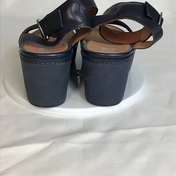 Fit Flop Women Chunky heel platform Sandals Sz. 5 Blue NWOT Comfort, Retro