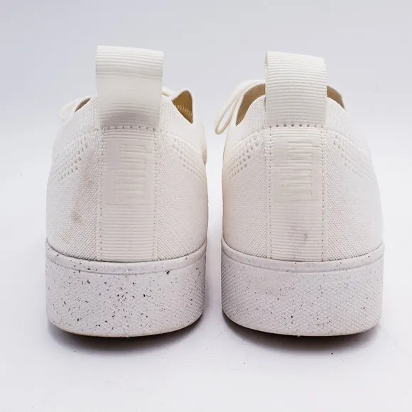 Fitflop Rally Sneaker in White Low Top Comfort Lace Up Women's Size 8.5