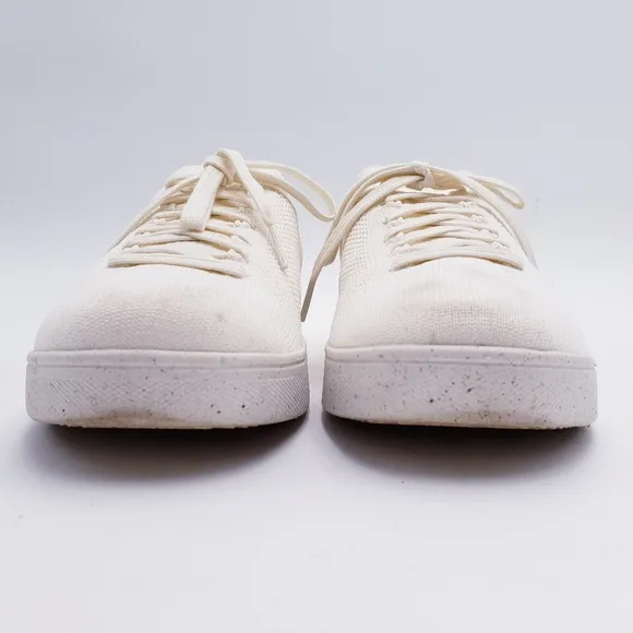 Fitflop Rally Sneaker in White Low Top Comfort Lace Up Women's Size 8.5