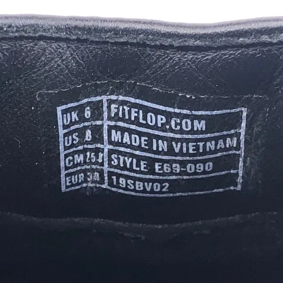 FitFlop Superloafer Black Leather Loafers 8