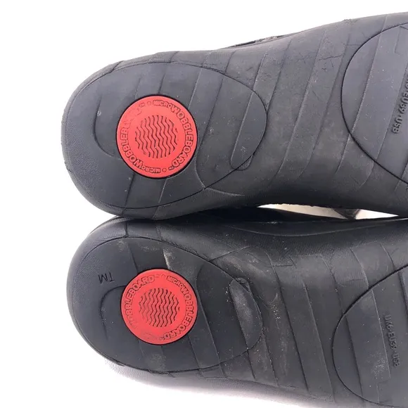 FitFlop Superloafer Black Leather Loafers 8