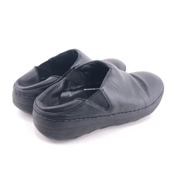 FitFlop Superloafer Black Leather Loafers 8