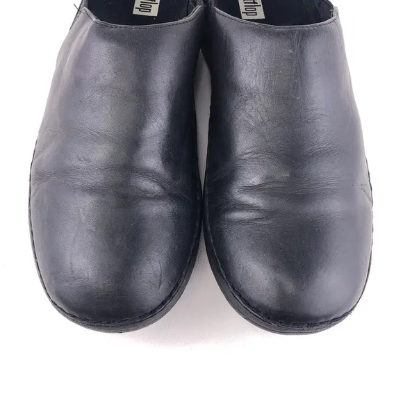 FitFlop Superloafer Black Leather Loafers 8