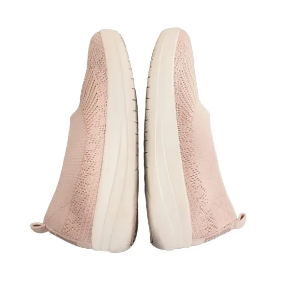Fitflop Uberknit Ballerina Pink Slip On Knit Sneakers 37 6 Plantar Fasciitis