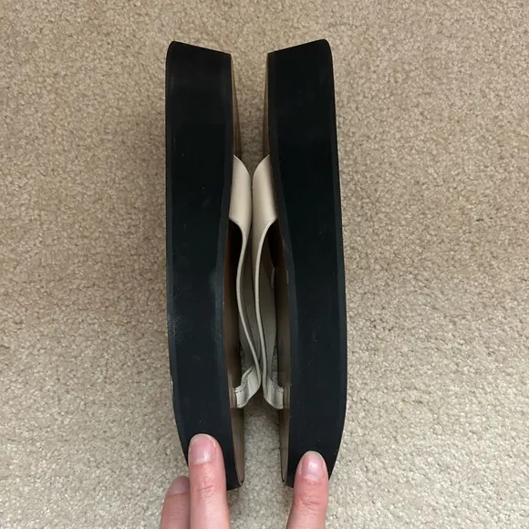 Flattered Brooke Leather Crème Sandals Size 38