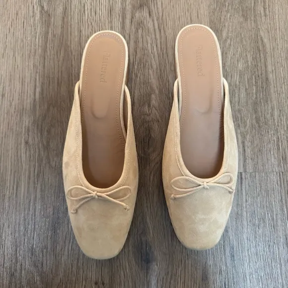 Flattered Malva Suede Sand Flats