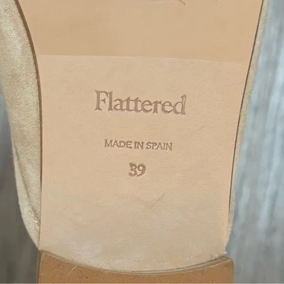 Flattered Malva Suede Sand Flats