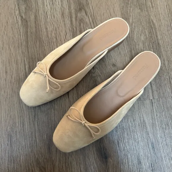 Flattered Malva Suede Sand Flats