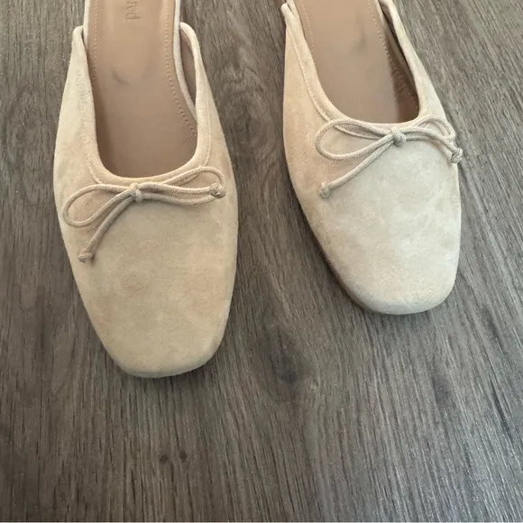 Flattered Malva Suede Sand Flats