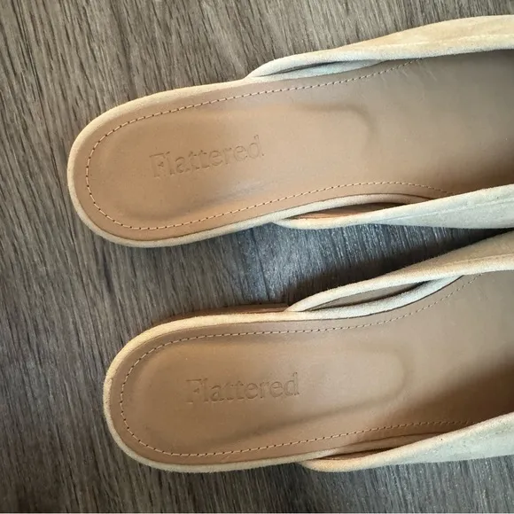 Flattered Malva Suede Sand Flats
