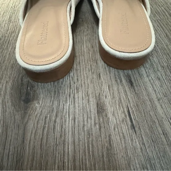 Flattered Malva Suede Sand Flats