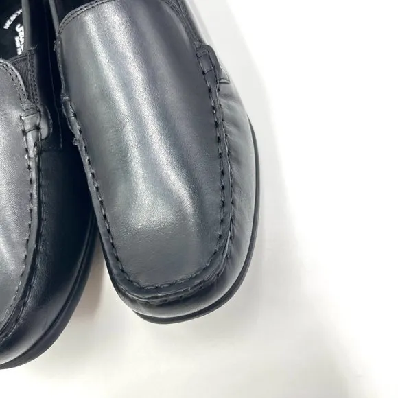 Florsheim Boys Big Kids Jasper Venetian Jr Black Leather Dress Loafers Shoes 6.5