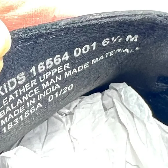 Florsheim Boys Big Kids Jasper Venetian Jr Black Leather Dress Loafers Shoes 6.5