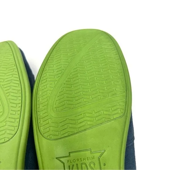 Florsheim Boys Jasper Driver Jr. Blue Suede Leather Loafers Shoes Kid's Size 5.5