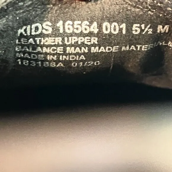 Florsheim Boys Kids Jasper Black Leather Slip On Loafers Dress Shoes Size 5.5M