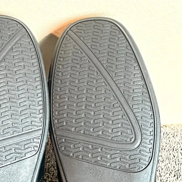 Florsheim Boys Kids Jasper Black Leather Slip On Loafers Dress Shoes Size 5.5M