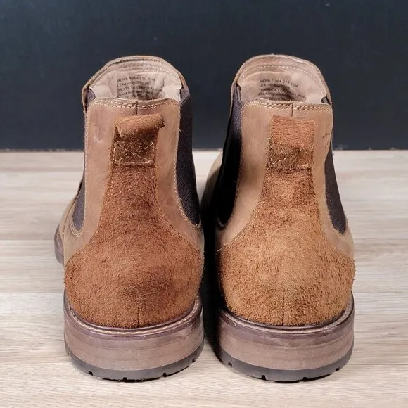 Florsheim Chelsea Boots Mens Size 13 M Brown Nubuck Suede Leather Round Toe