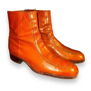 Florsheim Designer Series Leather Sole Zip-Up Chelsea Boots 9.5