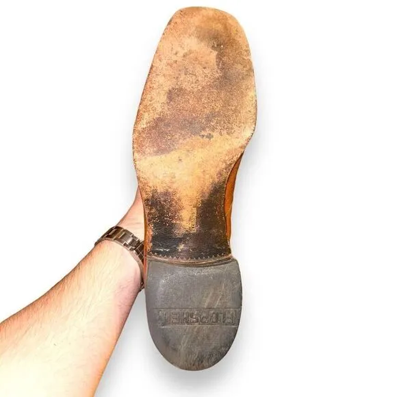 Florsheim Designer Series Leather Sole Zip-Up Chelsea Boots 9.5