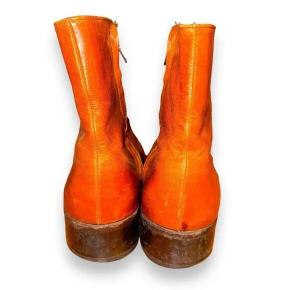 Florsheim Designer Series Leather Sole Zip-Up Chelsea Boots 9.5