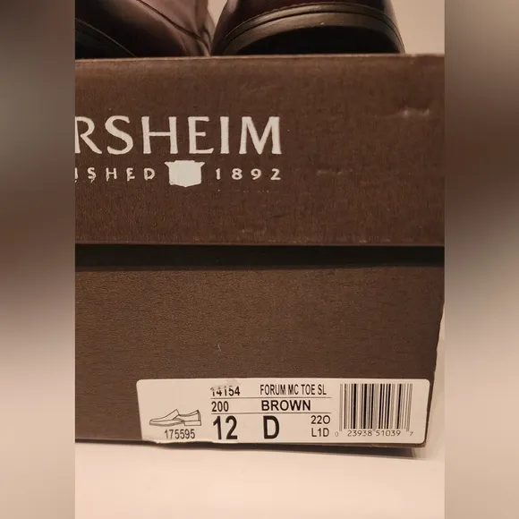 Florsheim Forum Moc Toe Slip-On Brown Men’s Dress Shoes Size 12