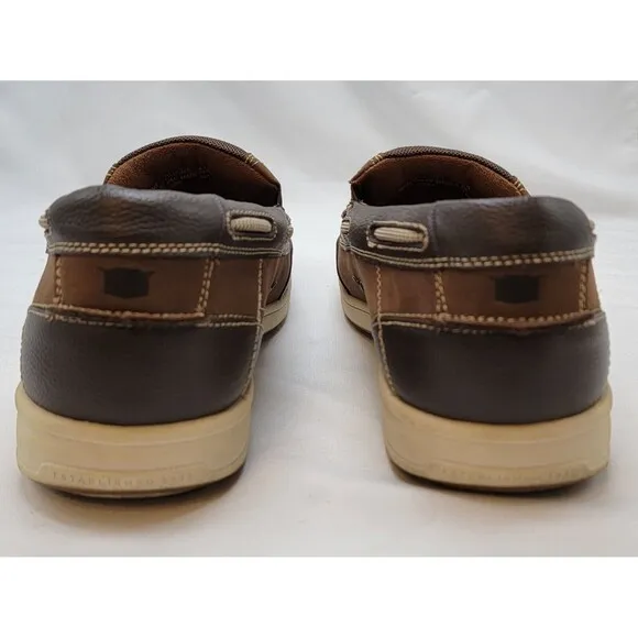 Florsheim Lakeside Men's Brown Nubuck Brown Slip on Shoes 11 M 11391-200 Moc Toe