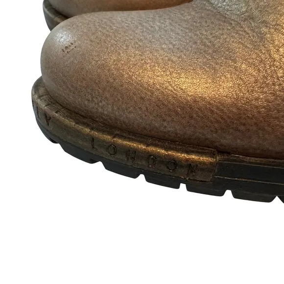 Fly London tie up back, side zip boots