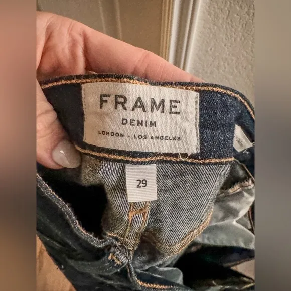 Frame Denim Le High Skinny Crop - Women’s Size 29, Mid Rise, Stretch Blue Jeans