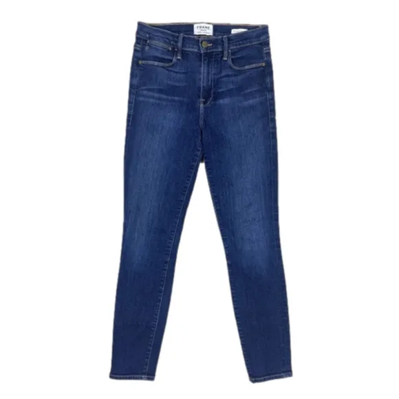 Frame Denim Le High Skinny Crop - Women’s Size 29, Mid Rise, Stretch Blue Jeans