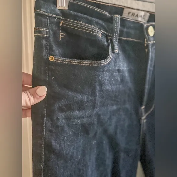 Frame Denim Le High Skinny Crop - Women’s Size 29, Mid Rise, Stretch Blue Jeans