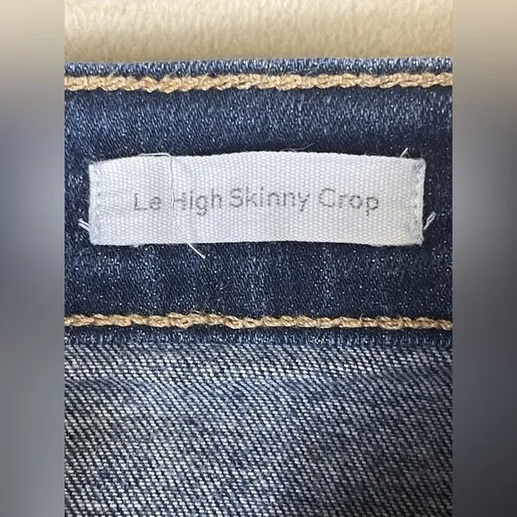 Frame Denim Le High Skinny Crop - Women’s Size 29, Mid Rise, Stretch Blue Jeans