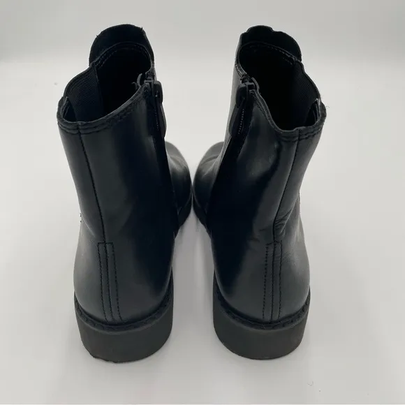 Franco Sarto Carian Leather Essential Chelsea Boots Ankle Booties Black Size 6