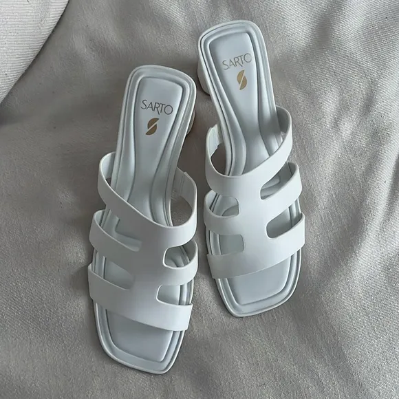 Franco Sarto Leather Heeled Flxcarly Sandals