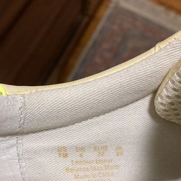 Franco Sarto NWOT Quinn Sneakers in Lemonade Leather. Woman’s size 7 M.