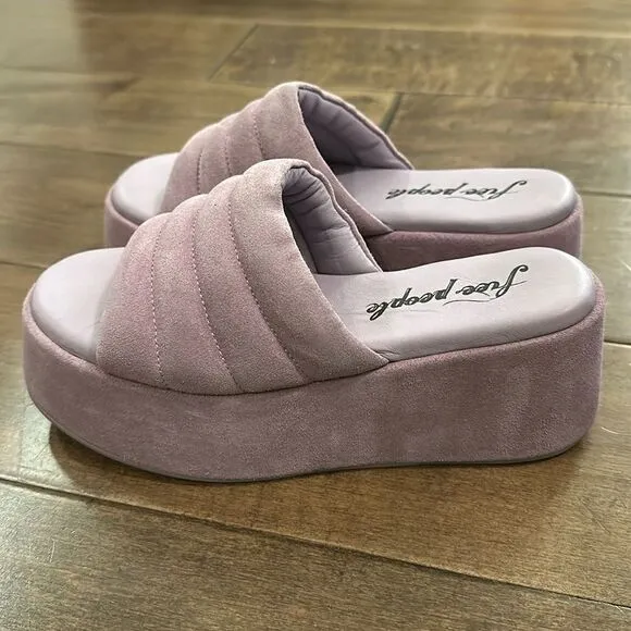 FREE PEOPLE Almost Paradise Platform Sandals / Orchid / US 6
