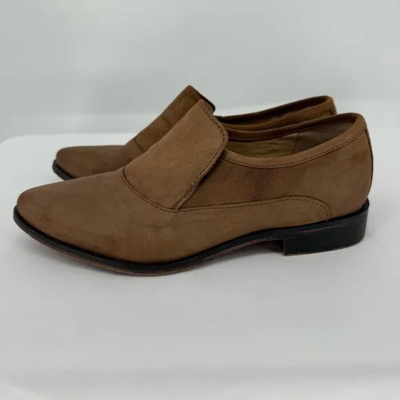 Free People Brady Brown Suede Loafer in a size 7.5 or 38 Slip-ons Casual Flats